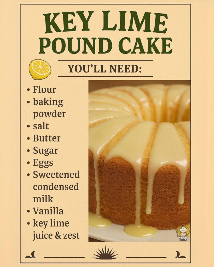 Key Lime Pound Cake 1 Key Lime Pound Cake