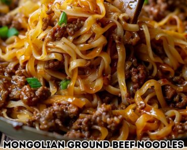 Mongolian Noodles with Ground Beef Recipe