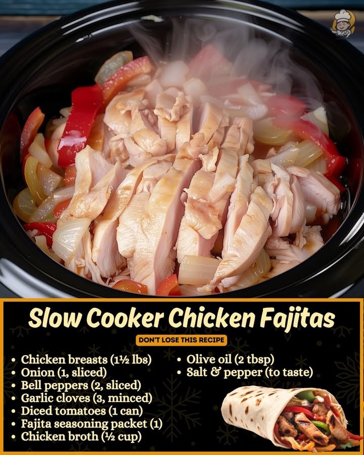 Slow Cooker Chicken Fajitas 1