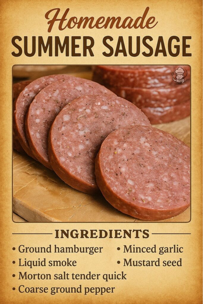 Easy Homemade Summer Sausage—High-Yield, High-Flavor Recipe for Sausage Lovers 2 Homemade Summer Sausage Recipe