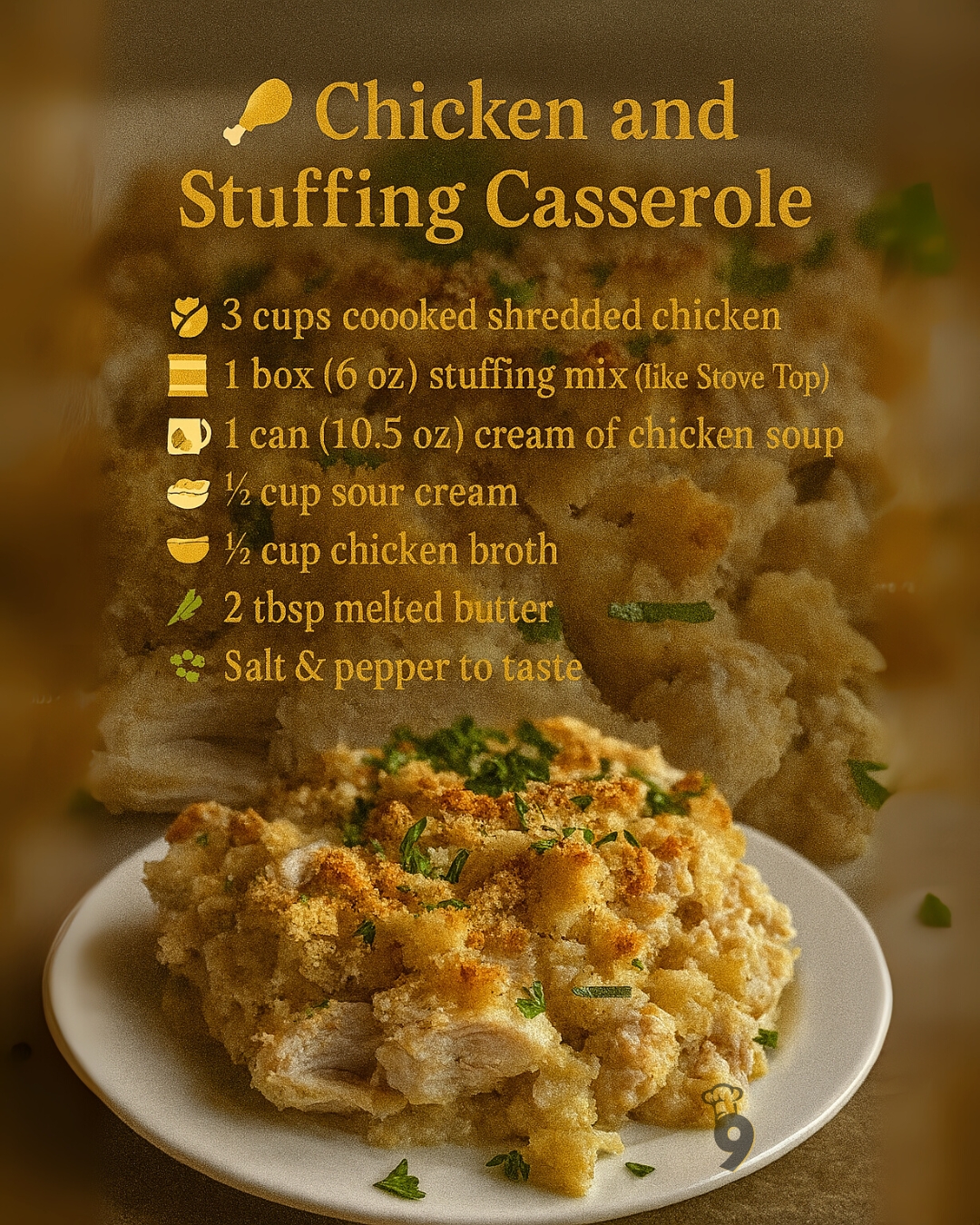 Chicken and Stuffing Casserole 1