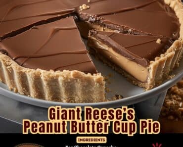 Giant Reese’s Peanut Butter Cup Pie