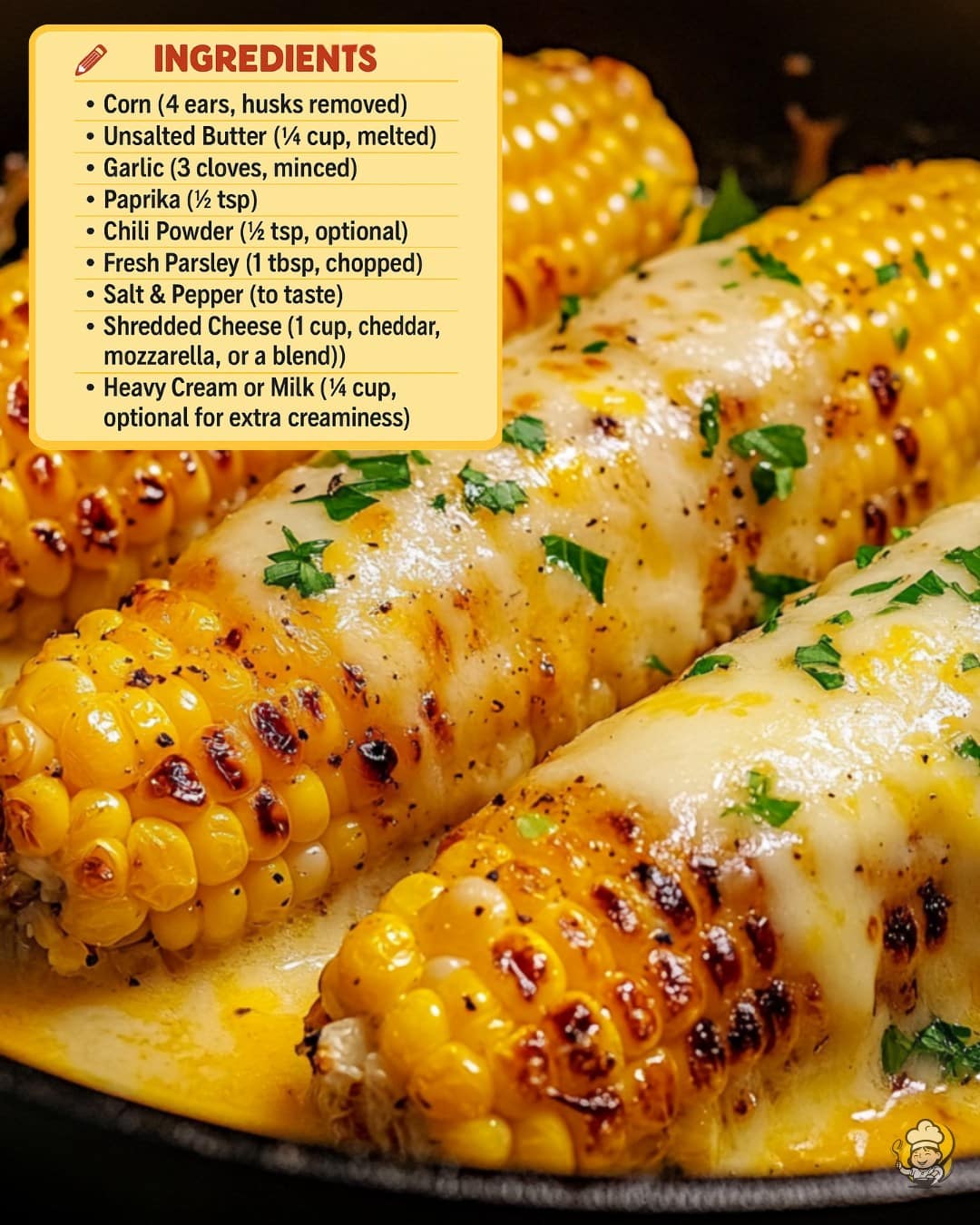 Cheesy Garlic Butter Corn 1